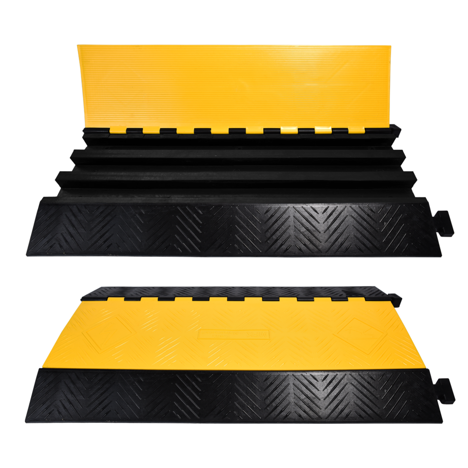 3 Kanallı Kablo Koruma Kasisi Kablo Kanallı  Hortum Koruyucu ,Kasisi Hız Kesici Kauçuk Kasis