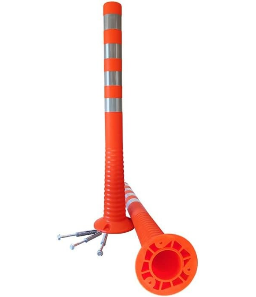 100 cm Delinatör Ölçüleri Şerit Ayırıcı  Trafik Yol Delinatör Esnek Delinatör  TPU