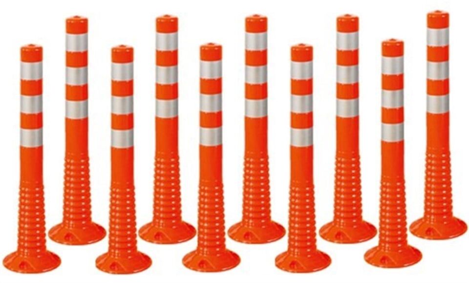 TPU Delinatör 75 CM ( Ø 90 )  Şerit Ayırıcı  Trafik Yol Delinatör Esnek Delinatör