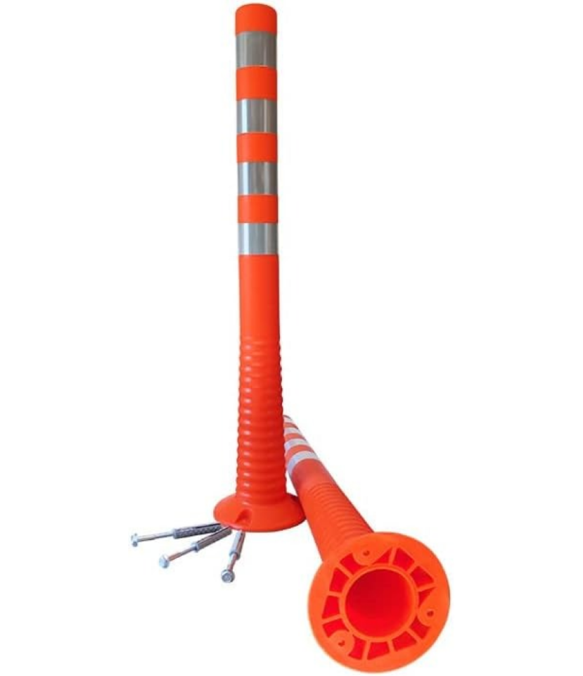 TPU Delinatör 75 CM ( Ø 90 )  Şerit Ayırıcı  Trafik Yol Delinatör Esnek Delinatör