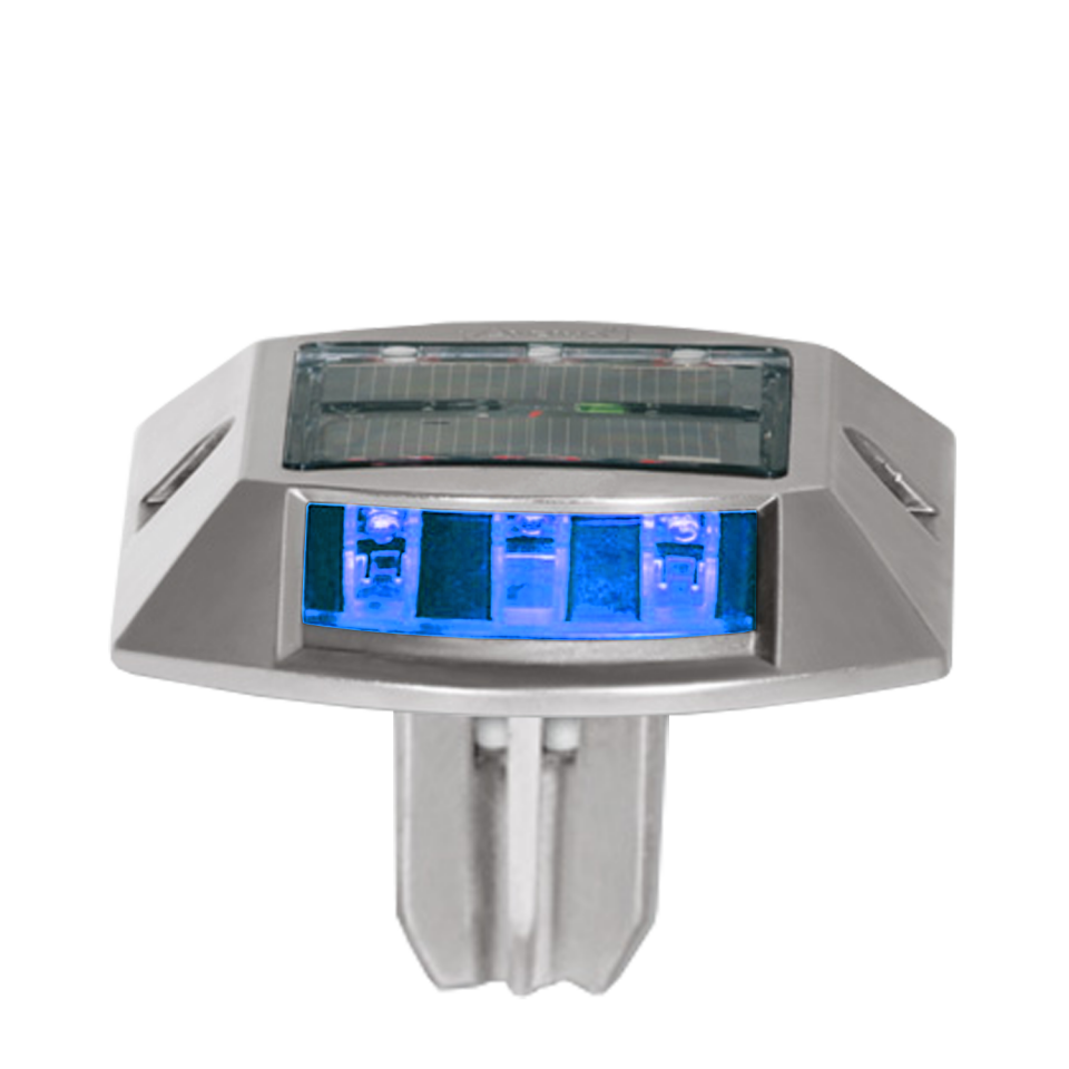 Ledli Yol Butonu Güneş Enerjili Yol Butonu Trafik İkaz Solar Buton Fiyatı Mavi