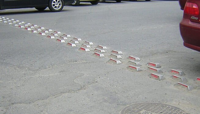 Solar Yol Butonları Güneş Enerjili Yol Butonu Trafik Ledli Solar Buton Fiyatı (Kırmızı)