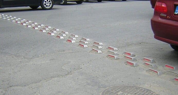 Solar Yol Butonları Güneş Enerjili Yol Butonu Trafik Ledli Solar Buton Fiyatı(Mavi)