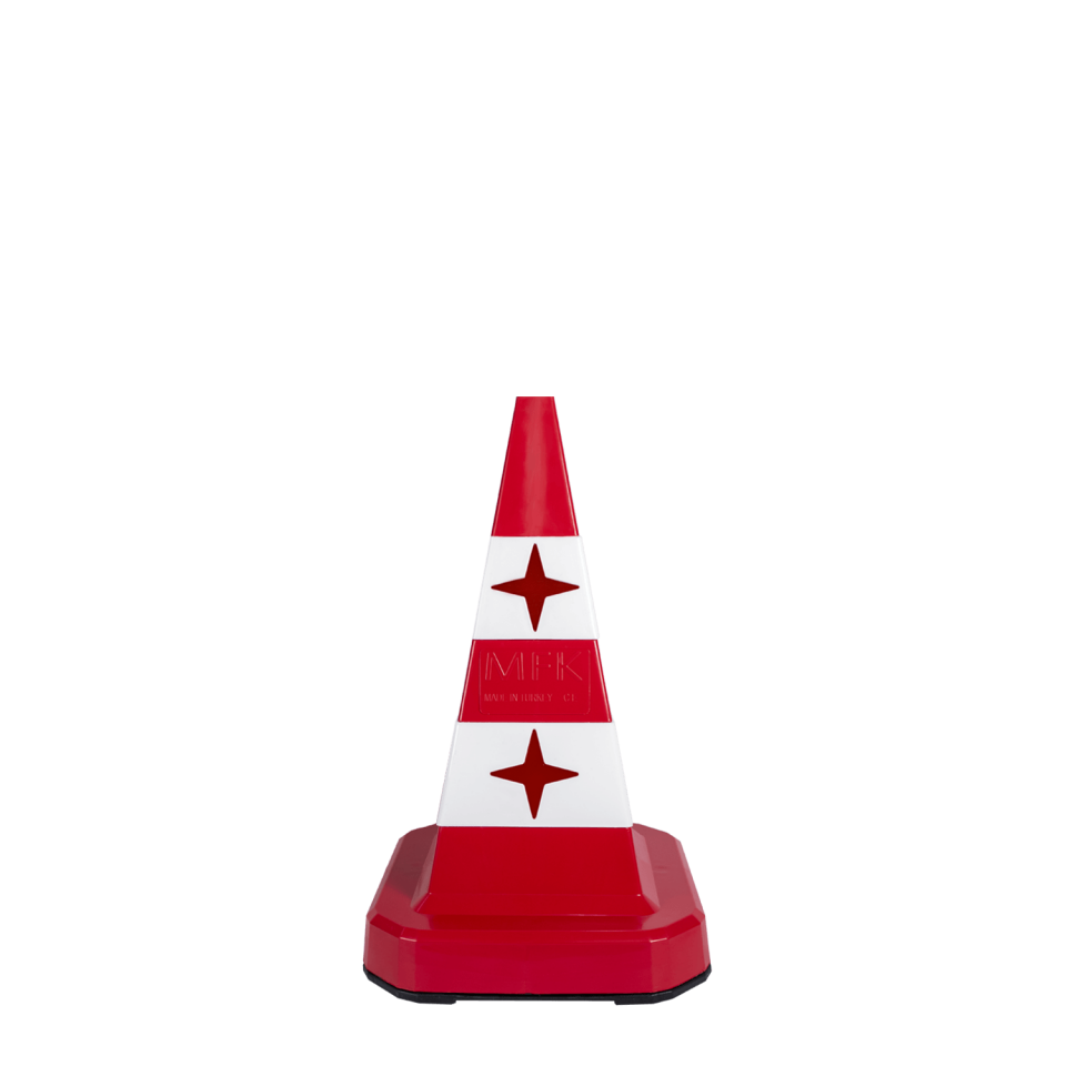 Ultra Klasik Kedi Gözlü  Trafik Konisi Fiyatı Otopark Duba Trafik Konisi Ucuz Yol Uyarı Konisi 60 cm