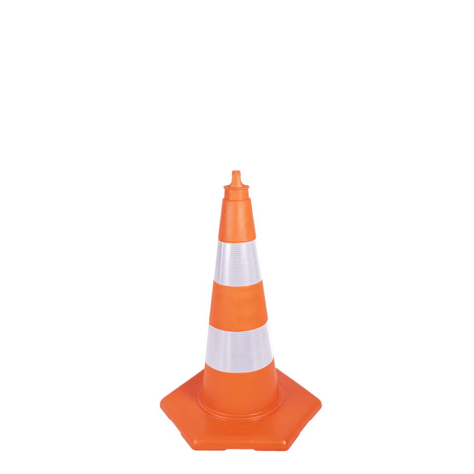52 cm  Koni Trafik Konisi Plastik Trafik Duba Reflektör Koni Otopark Dubası