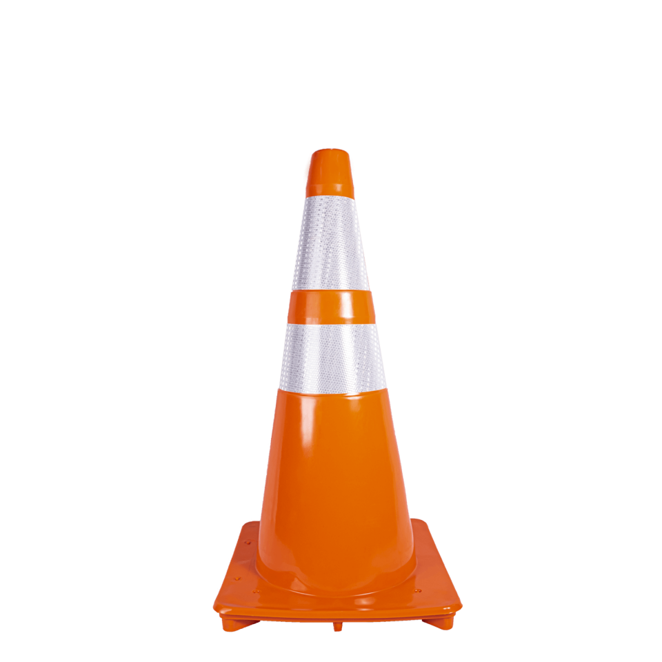 70 cm  Koni Trafik Konisi Plastik Trafik Duba Reflektör Koni Otopark Dubası