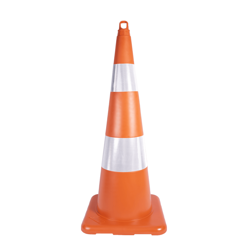 90 cm  Koni Trafik Konisi Plastik Trafik Duba Reflektör Koni Otopark Dubası