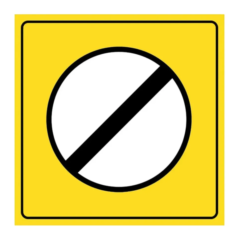 Bütün Yasaklama ve Kısıtlamaların Sonu Levhası Bakım İşareti YB-22