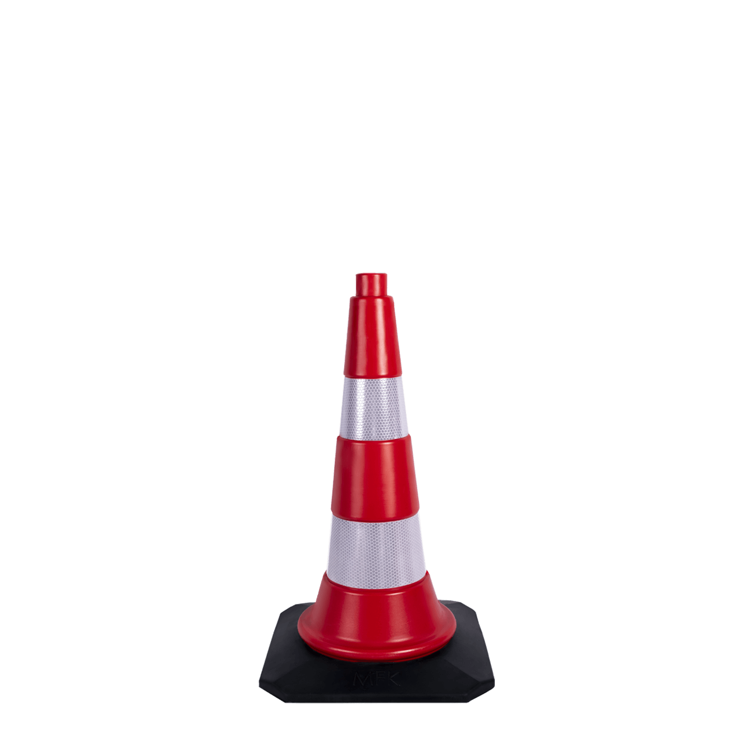 Kauçuk Tabanlı Duba Plastik Trafik Konisi Huni Yol Otopark Dubası 50 cm Ankara