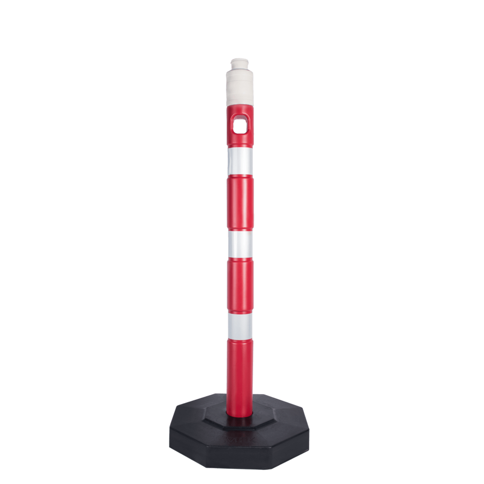 Kauçuk Tabanlı Emniyet Dikmesi Plastik Ağırlıklı Yol Dikme Trafik Yol Uyarı Dikmesi Fiyatı