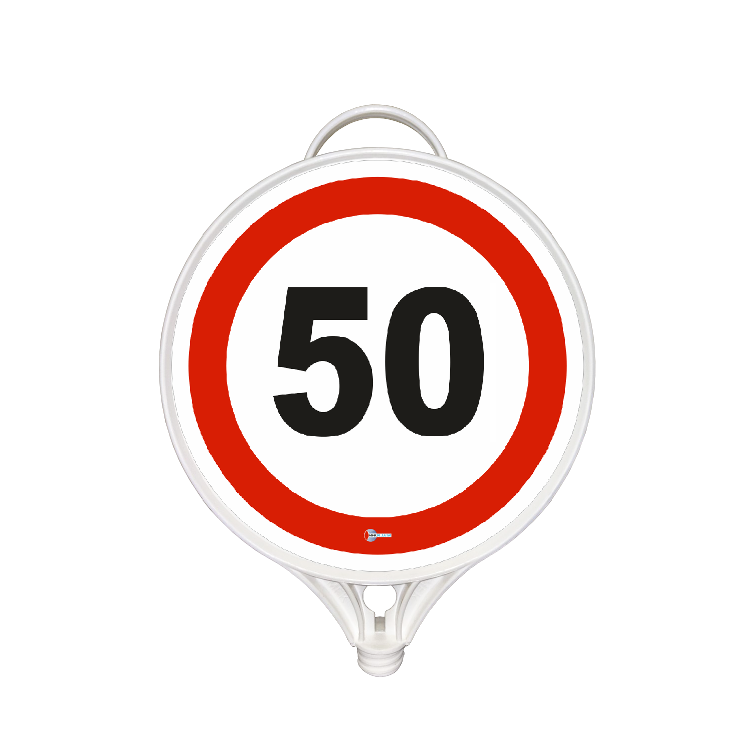 Azami Hız 50 km Tabelası Hız Sınırlaması Plastik Trafik Levhası İşareti (Tek Taraflı)