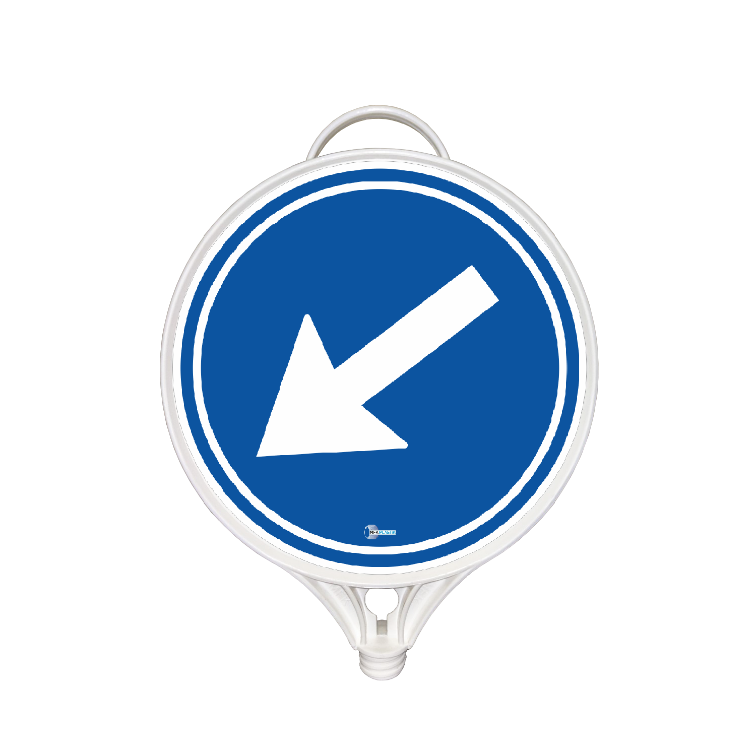 Yön Levhası Soldan Gidiniz Levhası Plastik Yön Uyarı Trafik Tabelası( Tek Taraflı)