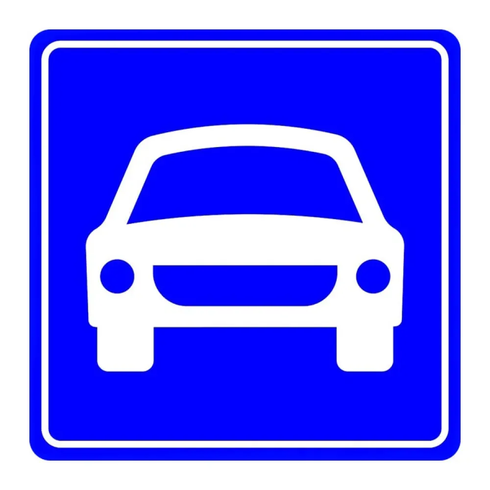 Motorlu Taşıt Yolu Başlangıcı Levhası Trafik Bilgi İşareti Tabelası Anlamı