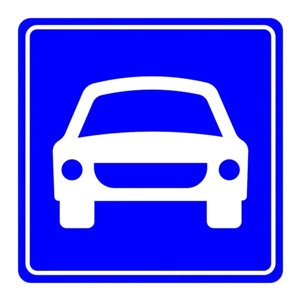 Motorlu Taşıt Yolu Başlangıcı Levhası Trafik Bilgi İşareti Tabelası Anlamı