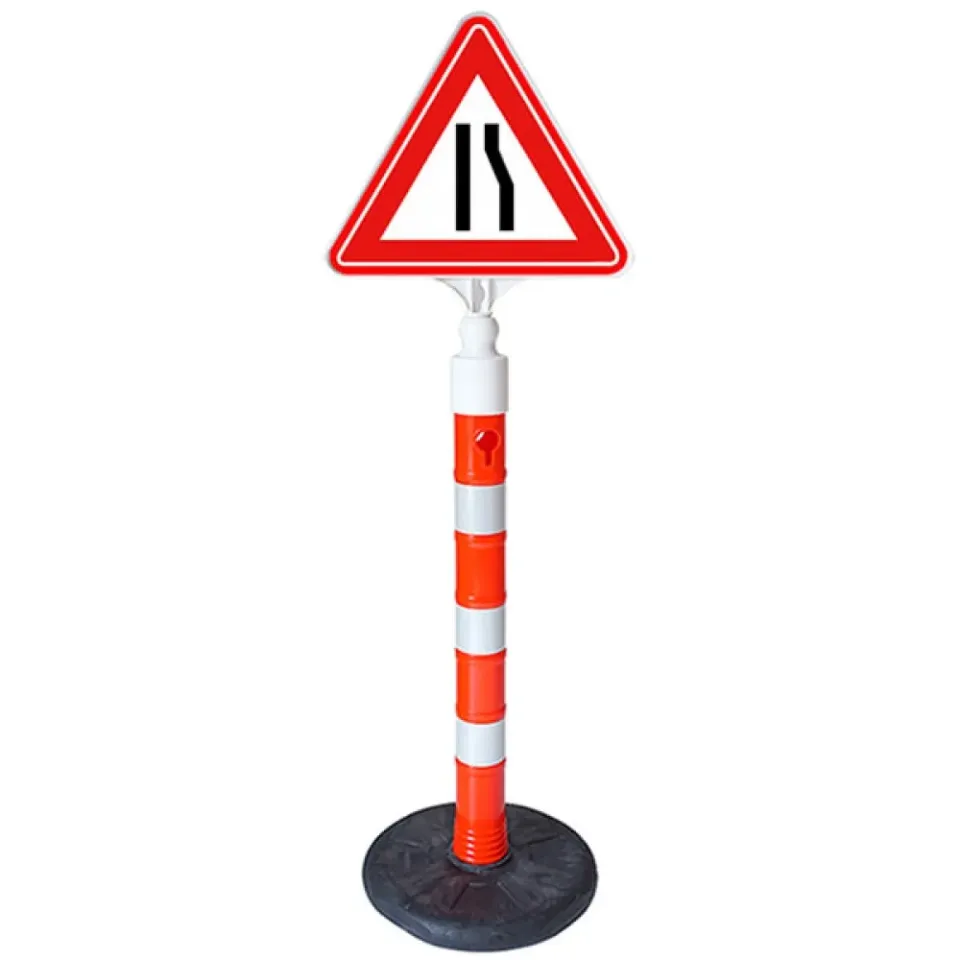 Sağdan Daralan Yol Plastik Üçgen Trafik Levhası Tabelası İşareti Fiyatı (Tek Taraflı)