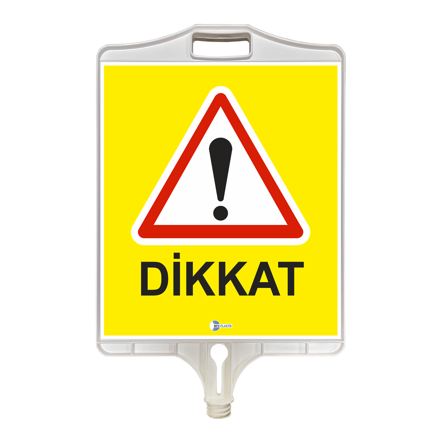 İki Yönlü Trafik Levhası Anlamı Dikdörtgen Plastik Uyarı Trafik Levhası (Çift Taraflı)