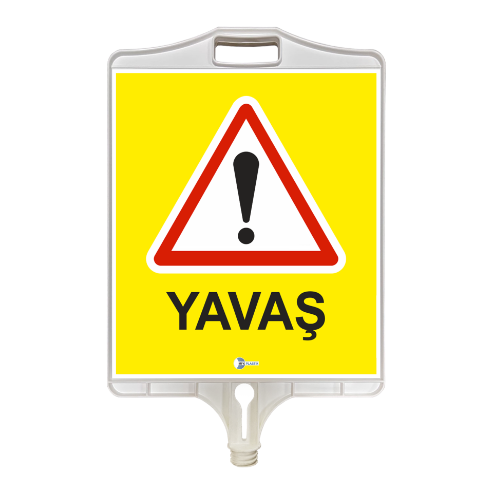İki Yönlü Trafik Levhası Anlamı Dikdörtgen Plastik Uyarı Trafik Levhası (Çift Taraflı)