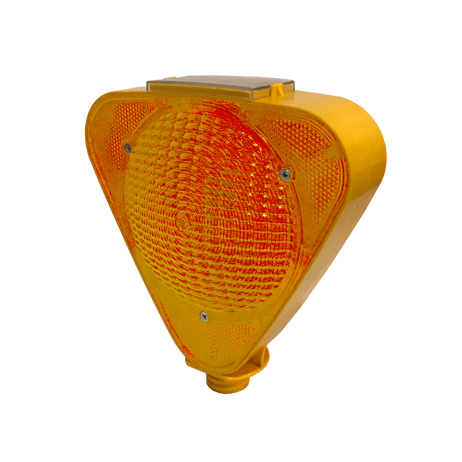 Güneş Enerjili Flaşörler Solar Trafik İkaz Flaşör Ledli Lamba Fiyatı Uyarıcı (Sarı)