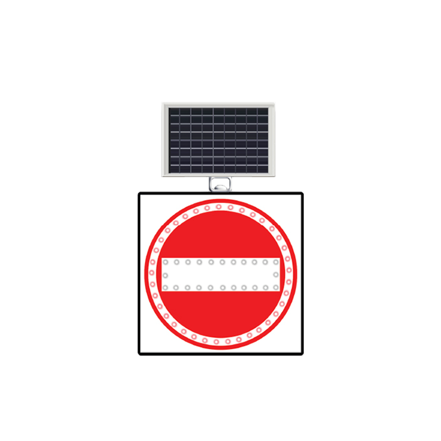 Ledli Girilmez Levhası Güneş Enerjili Solar Uyarı Trafik Levhası Işıklı Fiyatı