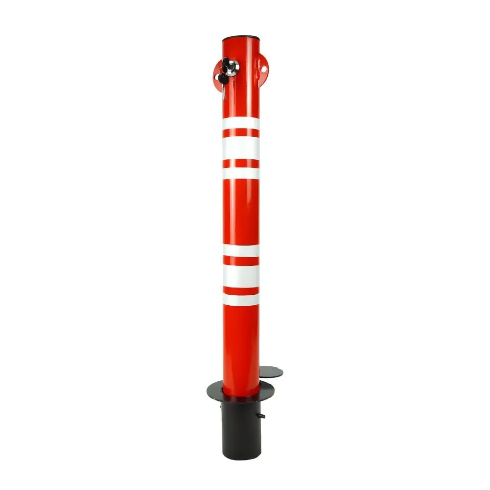 Park Yapılmaz Demiri Kilitli Oto Park Direği Çıkan Ankrajlı Otopark Bariyeri 70 cm 70mm