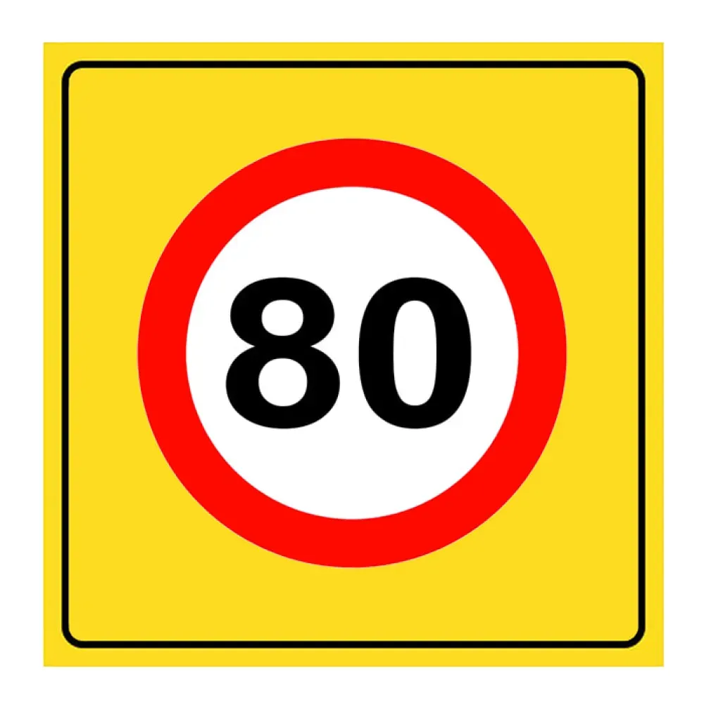 Azami Hız Tabelası 80 km Levhası Azami Hız Sınırı Trafik Onarım TT-29