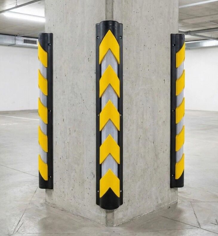 Kolon köşe koruyucu (PVC geçme + reflektifli)