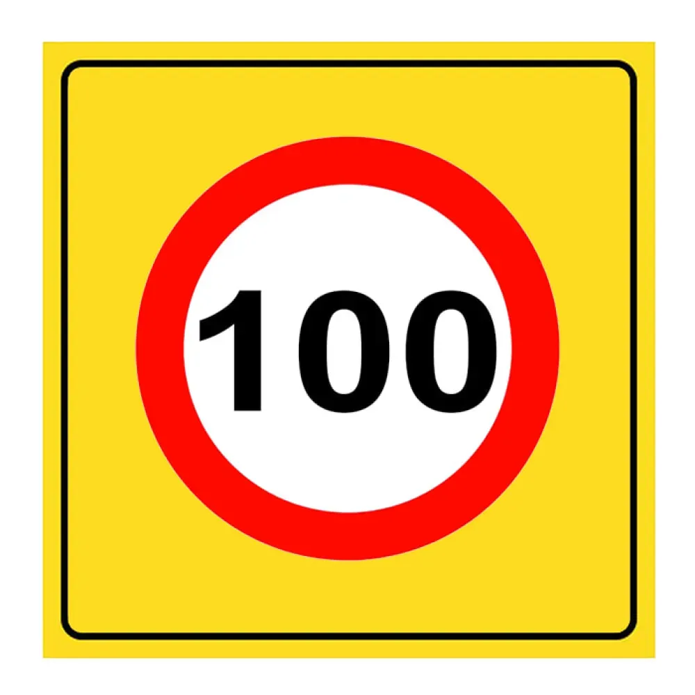 Azami Hız Tabelası 100 km Levhası Azami Hız Sınırı Trafik Onarım TT-29