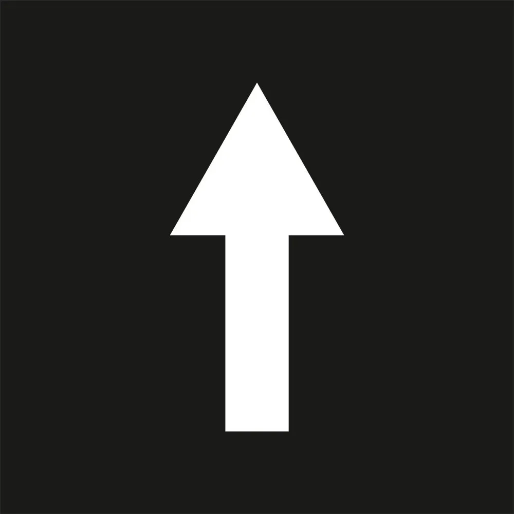 İleri Ok Şablonu Alüminyum Otopark Boya Şablonu İleri Ok İşareti Sembolü 50x50 cm / 100x100 cm