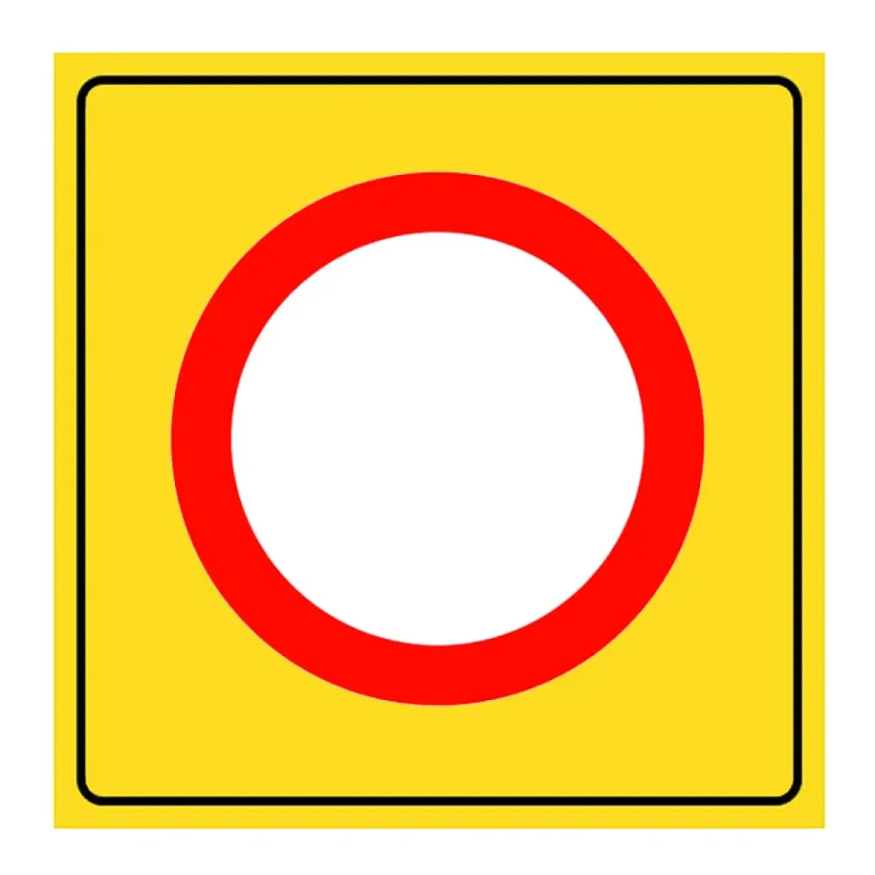 Taşıt Trafiğine Kapalı Yol İşareti Levhası Yol Bakım Onarım Tabelası TT-5