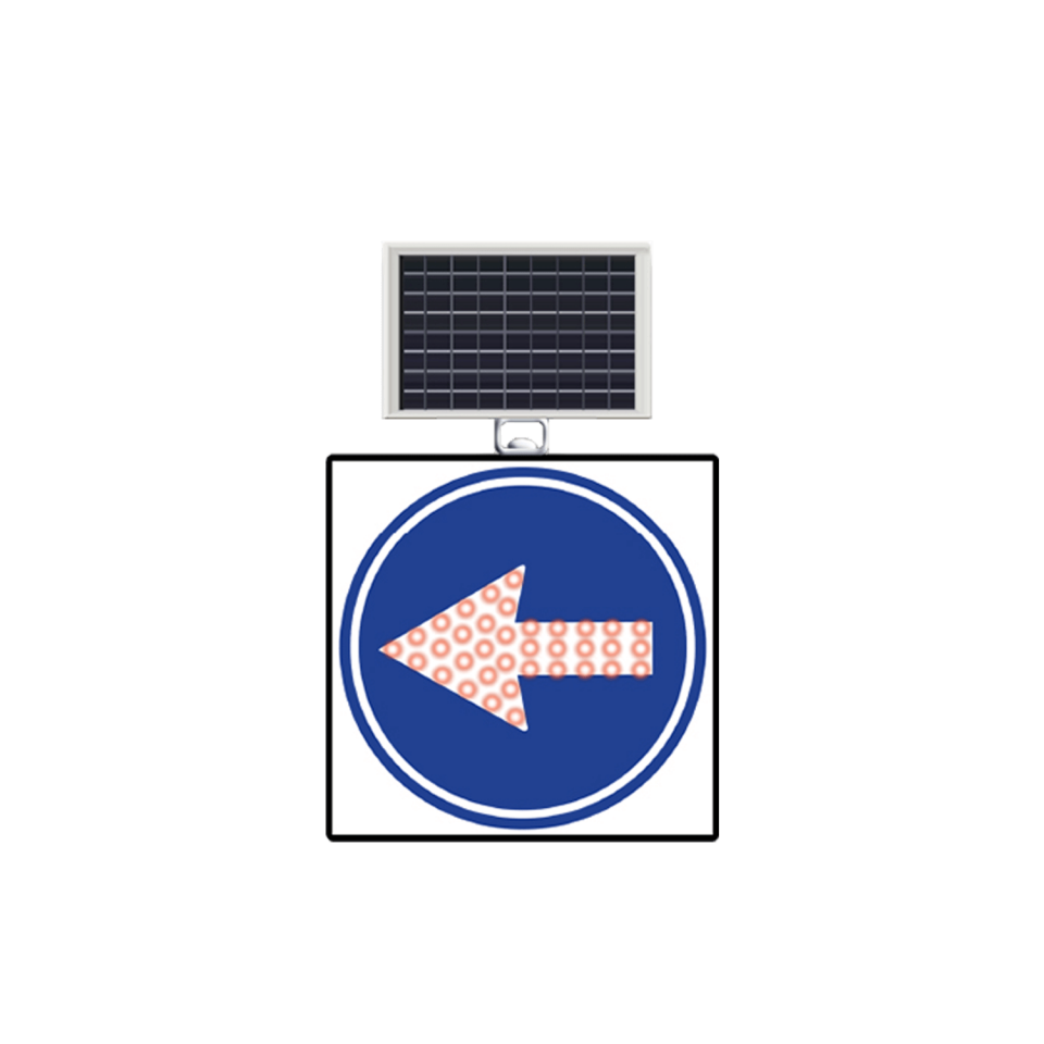 Soldan Gidiniz Levhası Güneş Enerjili Ledli Solar Trafik Levhası Fiyatı TT-36b