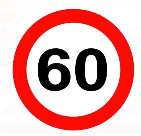 Azami Hız Sınırlaması işareti 60 Levhası Fiyatı Azami Hız Tabelası TT-29