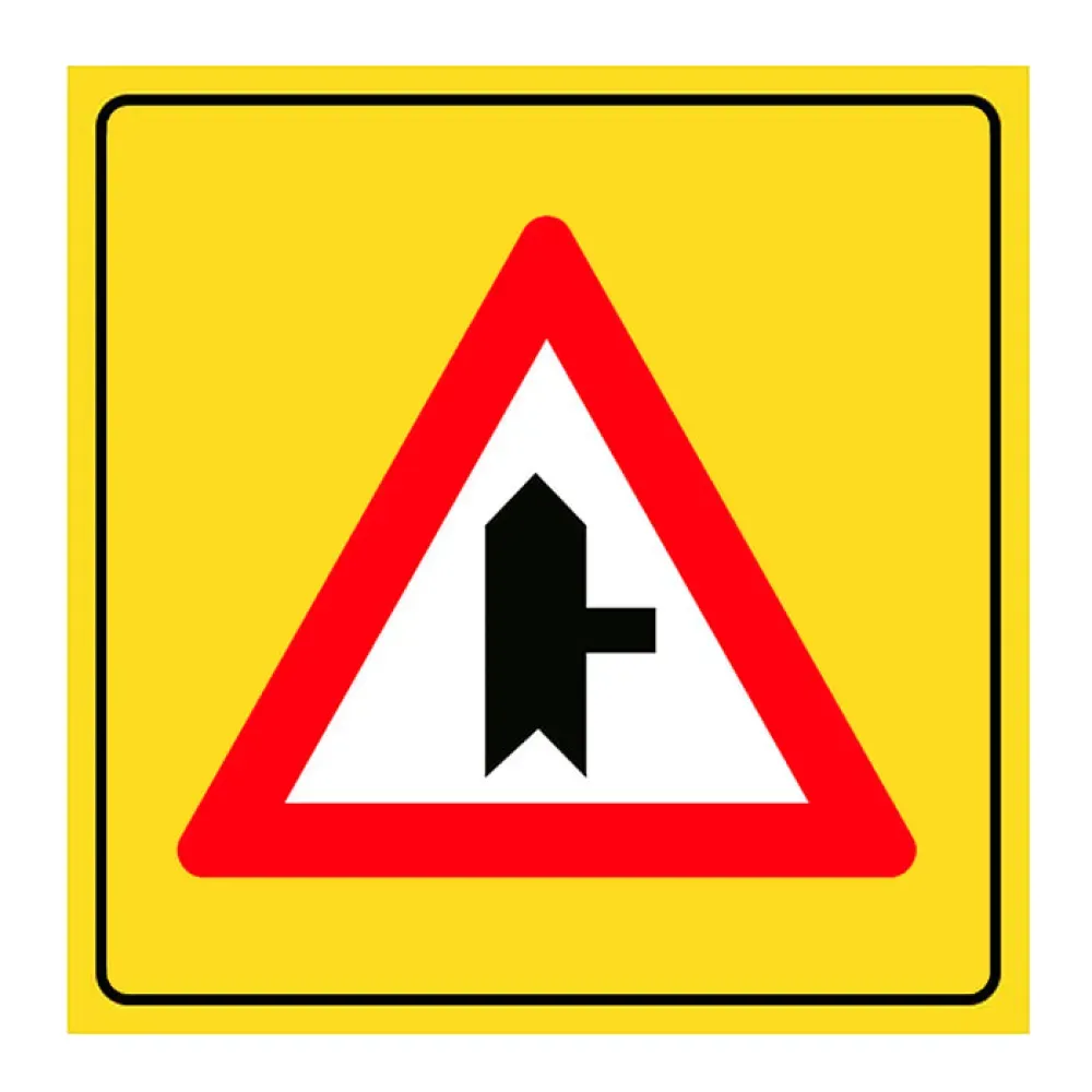 Ana Yol Tali Yol Kavşağı Levhası Tehlike Uyarı Tabelası T-22b
