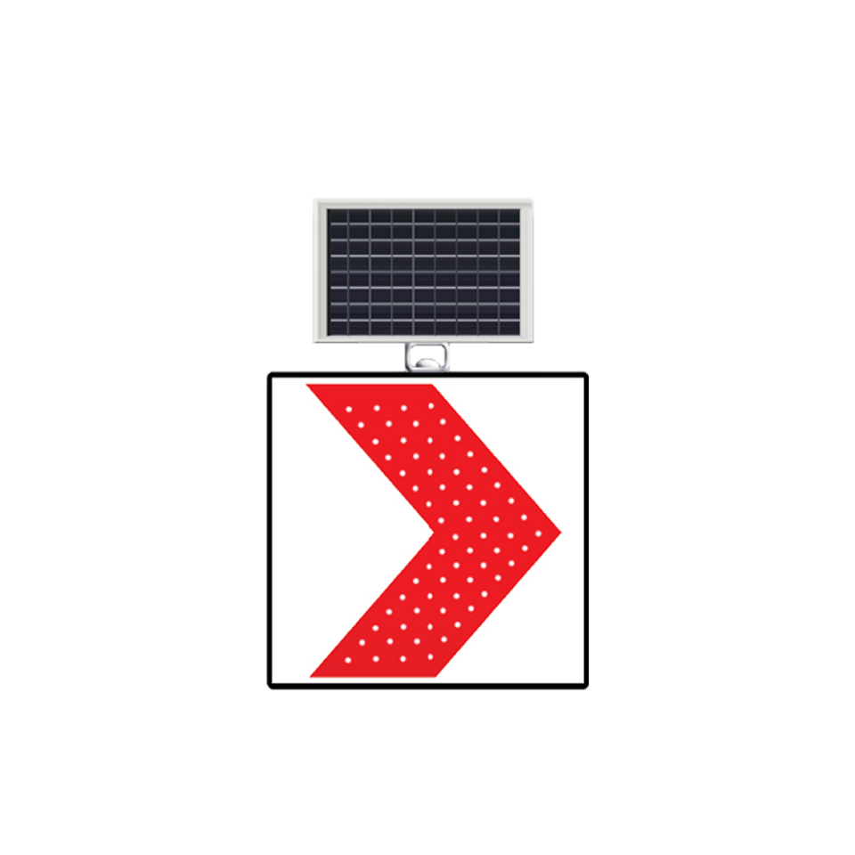 Sağa Tehlikeli Viraj Levhası ve Anlamı Güneş Enerjili Solar Ledli Levhası