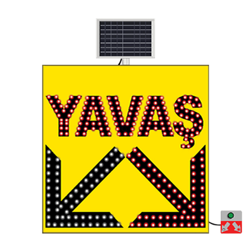 Güneş Enerjili Yavaş Levhası Çift Yönlü Ok Ledli Solar Levhası Fiyatı