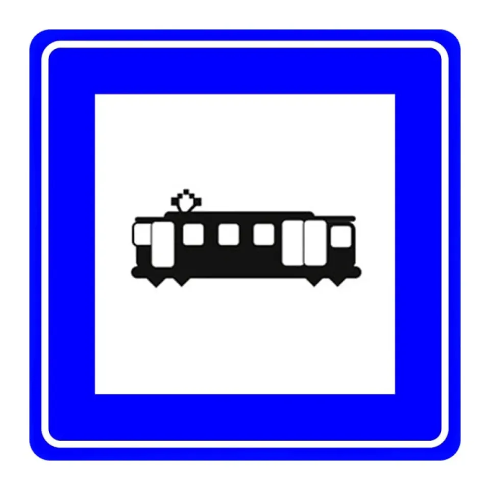 Tramvay Durağı Levhası Trafik Bilgi İşareti Durak Tabelası Anlamı Fiyatı