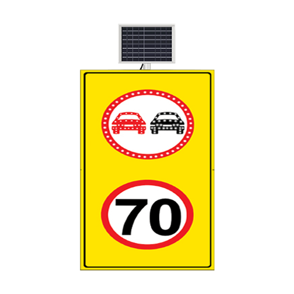 Sollama Yasağı Tabelası Güneş Enerjili Azami Hız Sınırı 70 km Levhası  Led'siz