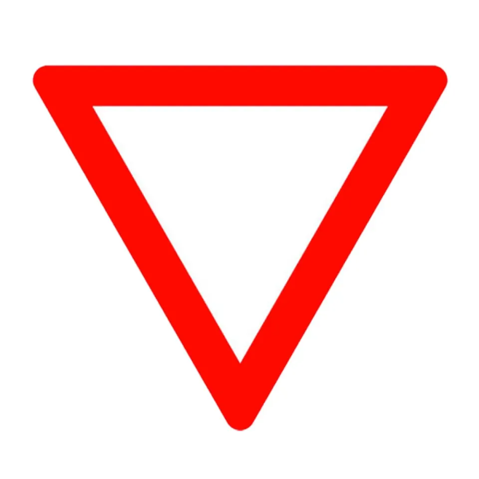 Yol Ver Levhası İşareti Nedir Trafikte Yol Ver Trafik Tabelası Fiyatı TT-1