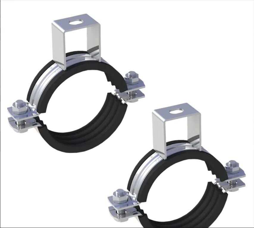 Levha Kelepçesi (60 çap) Tabela Levha Montaj Kelepçesi (2 Adet)