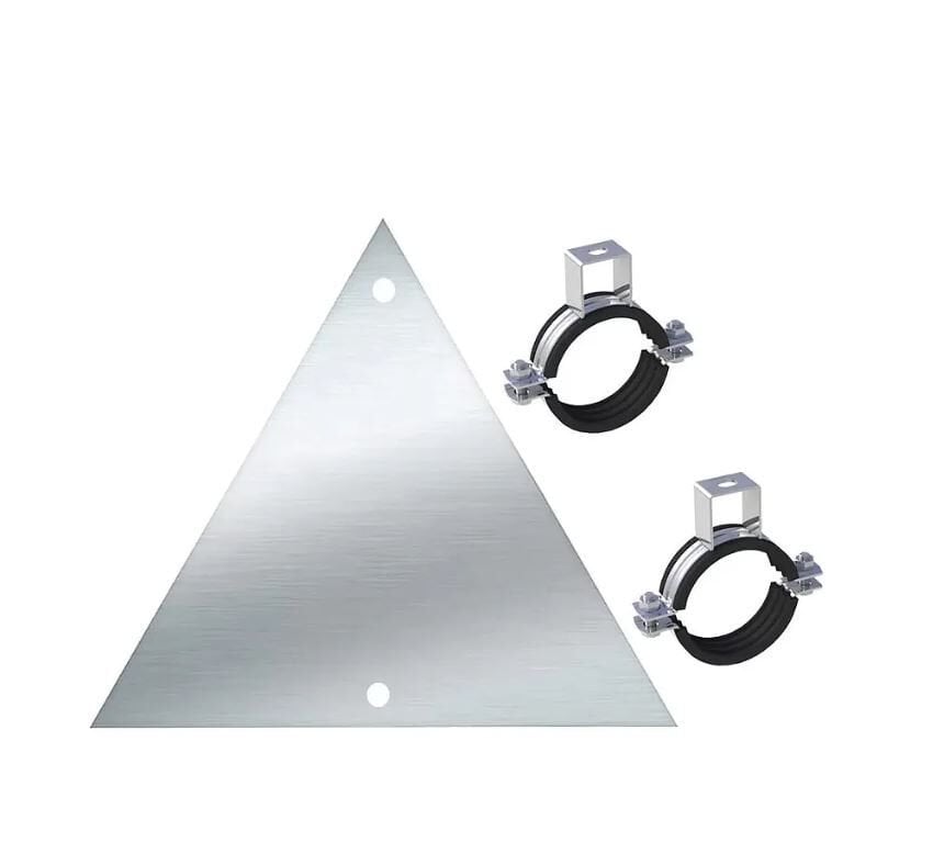 Levha Kelepçesi (60 çap) Tabela Levha Montaj Kelepçesi (2 Adet)