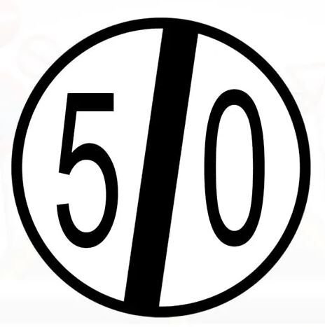 Hız Sınırlama Sonu işareti Levhası Hız Sınırlaması Sonu Tabelası TT-36