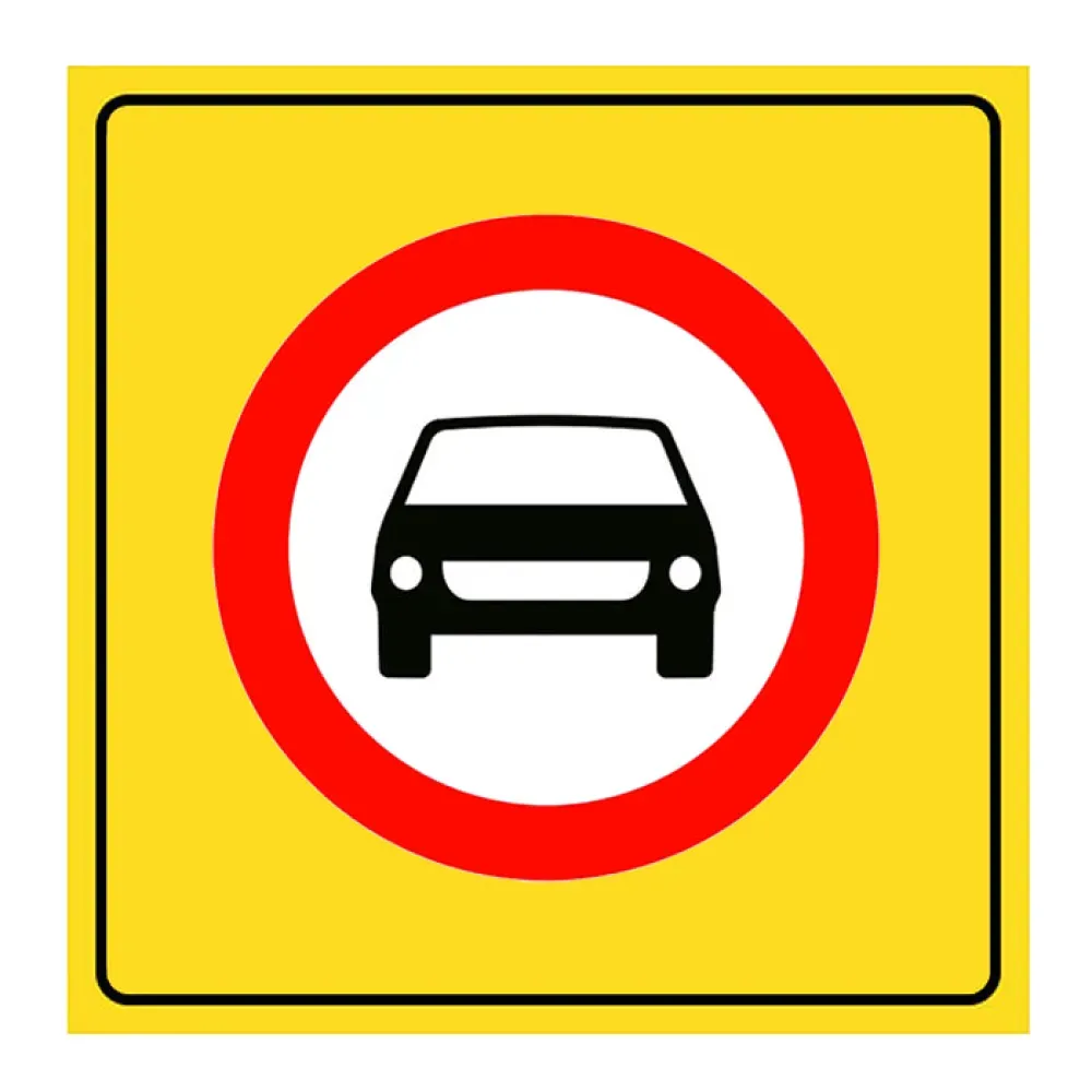 Motosiklet Hariç Motorlu Taşıt Trafiğine Kapalı Yol Tabelası Trafik Levhası TT-6