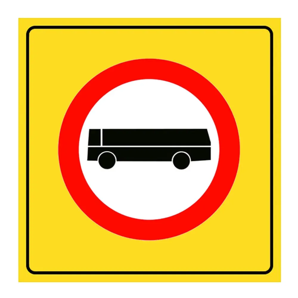 Otobüs Giremez Levhasının Anlamı İşareti Onarım Trafik Levhası TT-10b