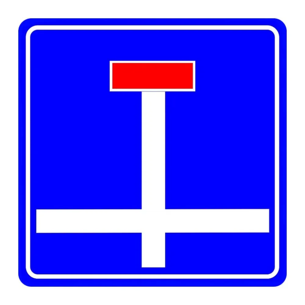 Girişi Olmayan Yol Kavşağı Trafik Bilgi İşareti Tabelası Levhası Anlamı