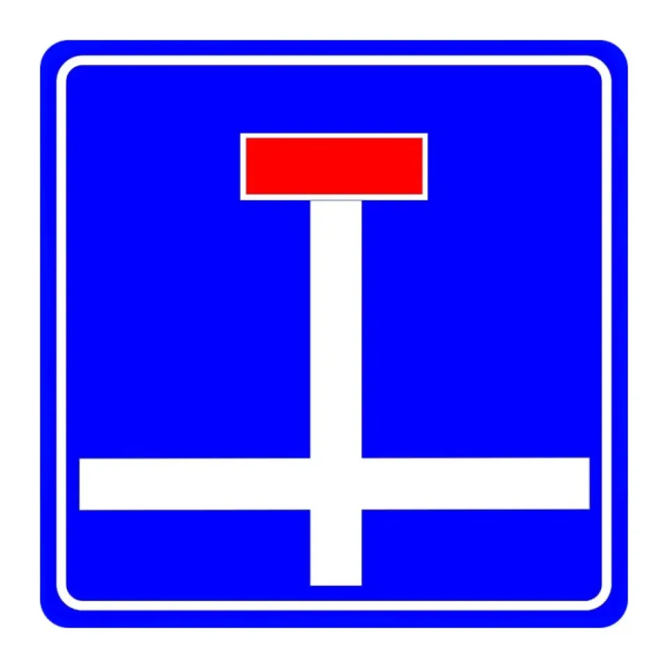 Girişi Olmayan Yol Kavşağı Trafik Bilgi İşareti Tabelası Levhası Anlamı