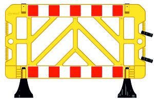 Güvenlik Barikatları 100x150 cm Sarı