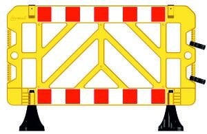 Güvenlik Barikatları 100x150 cm Sarı