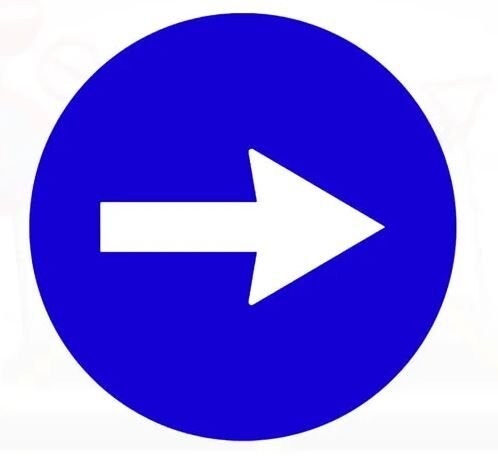 Sağa Mecburi Yön Levhası Nedir Sağa Mecburi Yön Trafik İşareti TT-35a