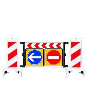 Katlanır Uyarı Levhalı Bariyer