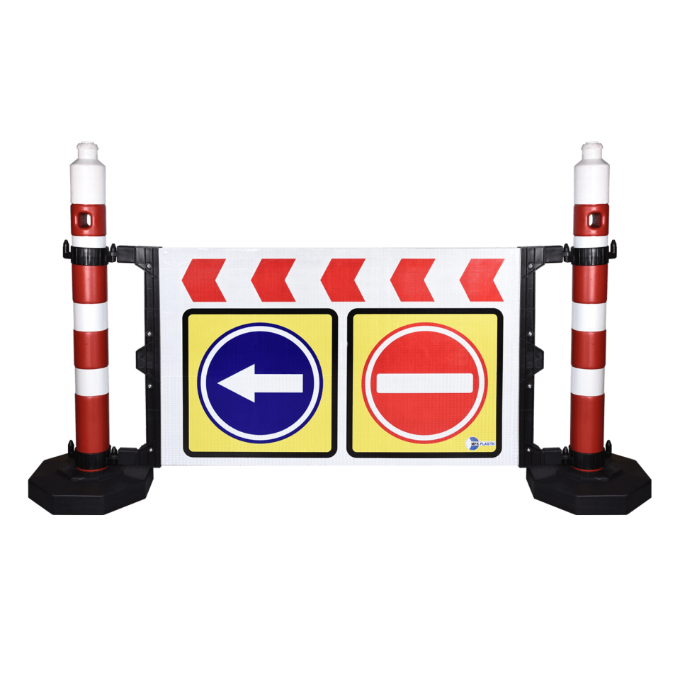 Kauçuk Tabanlı Emniyet Dikmesi Plastik Ağırlıklı Yol Dikme Trafik Yol Uyarı Dikmesi Fiyatı