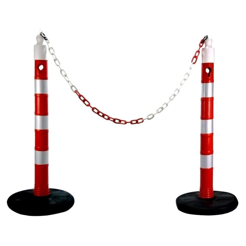 Uyarı Dikmesi (4 Reflektifli) Emniyet Dikmesi ,Plastik Ağırlıklı Yol Dikme Trafik Yol Uyarı Dikmesi Fiyatı